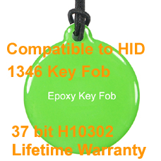 Proximity Epoxy Key Fob 37BIT H10302 Compatible with HID1346